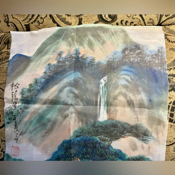 Original signed traditional Chinese Silk Painting. - Picture 4 of 9